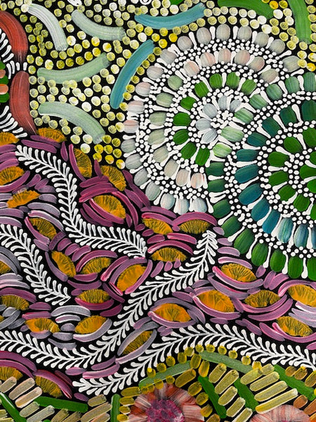#280 - WOMEN'S CEREMONY (Multi) - Karen Bird Ngale - 197 x 71cm