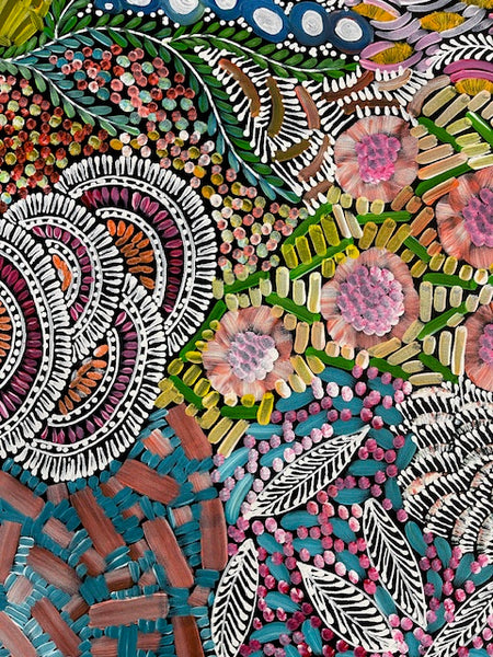 #280 - WOMEN'S CEREMONY (Multi) - Karen Bird Ngale - 197 x 71cm