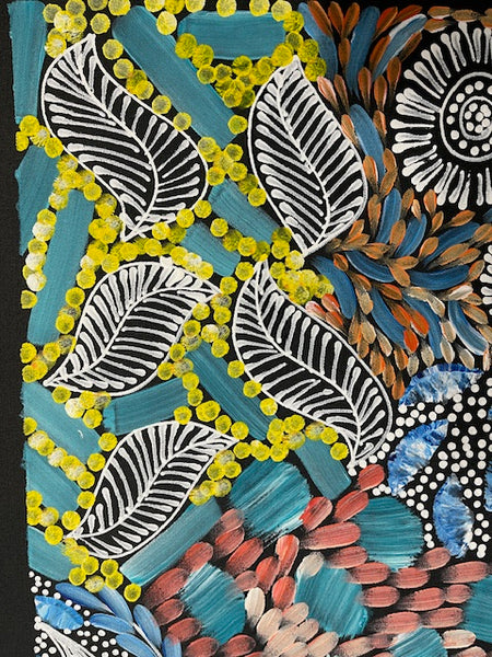 #85 Women's Ceremony (Multi) Artist:  Karen Bird Ngale  72cm x 43cm