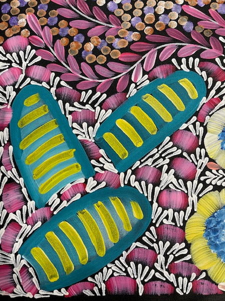#39 Women's Ceremony (Multi) Artist:  Karen Bird Ngale  73cm x 41cm