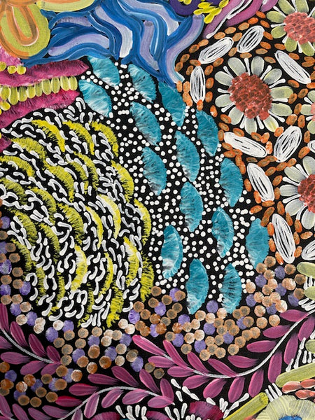 #39 Women's Ceremony (Multi) Artist:  Karen Bird Ngale  73cm x 41cm