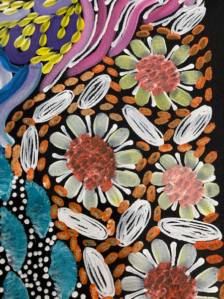 #39 Women's Ceremony (Multi) Artist:  Karen Bird Ngale  73cm x 41cm