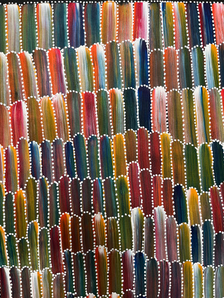 #212 Seeded Bush Yams (Multi) ARTIST: JEANNIE MILLS PWERLE  89cm x 95cm