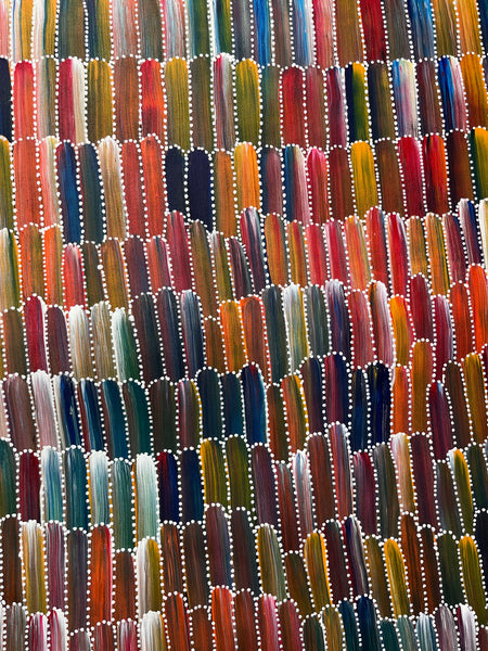 #212 Seeded Bush Yams (Multi) ARTIST: JEANNIE MILLS PWERLE  89cm x 95cm