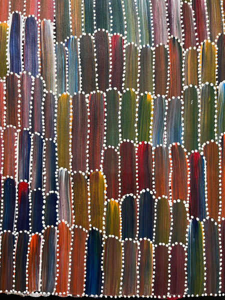 #212 Seeded Bush Yams (Multi) ARTIST: JEANNIE MILLS PWERLE  89cm x 95cm
