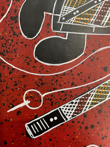 #45 Saltwater Turtle Dreaming - KENNY REID: Aboriginal Art: 66 x 46cm