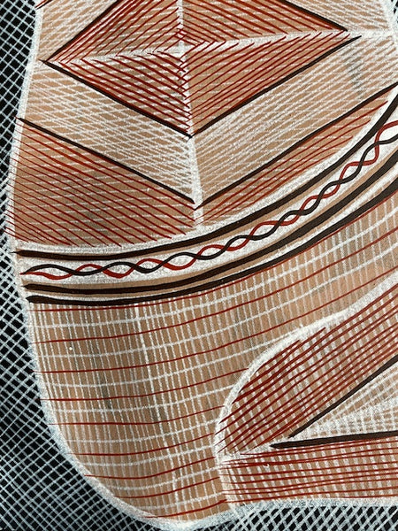 #387 Grandfather Mimi Spirit - EDDIE BLITNER : Aboriginal Art :  94cm x 84cm