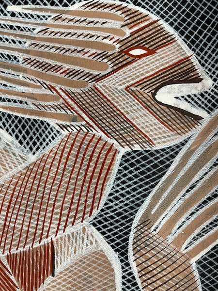 #387 Grandfather Mimi Spirit - EDDIE BLITNER : Aboriginal Art :  94cm x 84cm