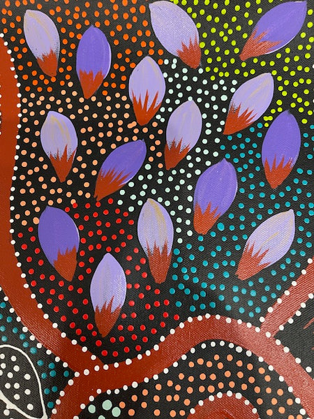 #324 Goanna Dreaming - JACINTA NUMINA : Aboriginal Art: 72cm x 92cm