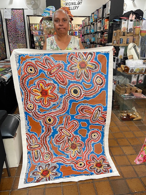 #11 Saltwater to Desert (Multi)- TREPHINA SULTAN THANGUWA: 150x94cm