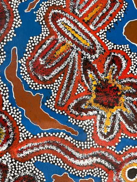 #11 Saltwater to Desert (Multi)- TREPHINA SULTAN THANGUWA: 150x94cm