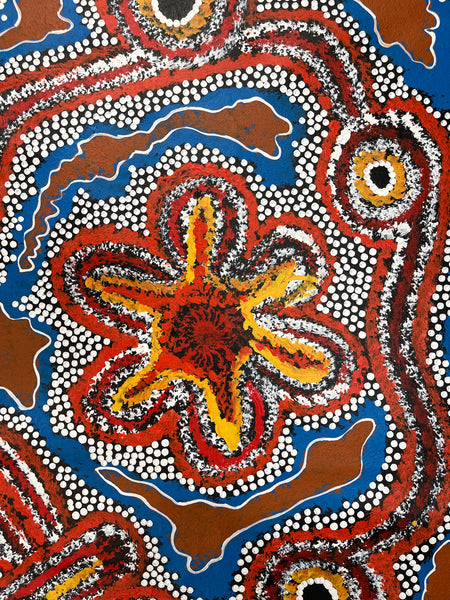 #11 Saltwater to Desert (Multi)- TREPHINA SULTAN THANGUWA: 150x94cm