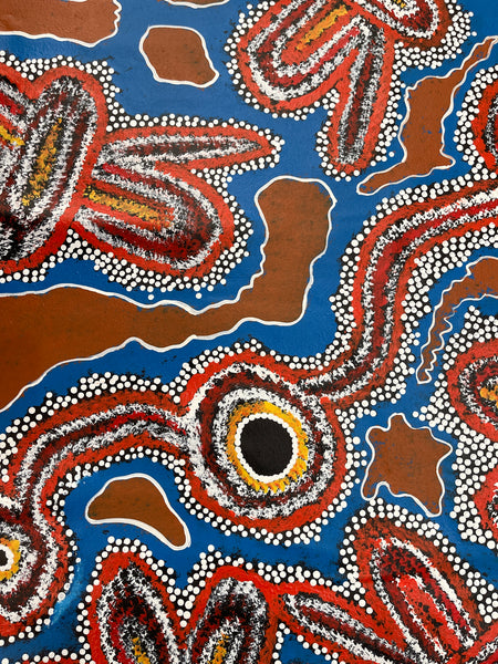 #11 Saltwater to Desert (Multi)- TREPHINA SULTAN THANGUWA: 150x94cm