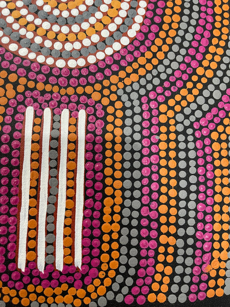 #259 Waterhole - BEVAN CLANCY TJAMPITJIMPA 26x43cm