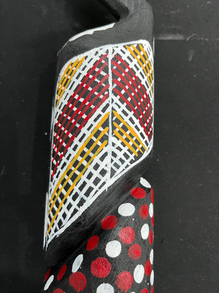 #92 Magpie Goose Carving -  Carving- KENNY REID: Aboriginal Art: 30cm x 8cm x 8cm