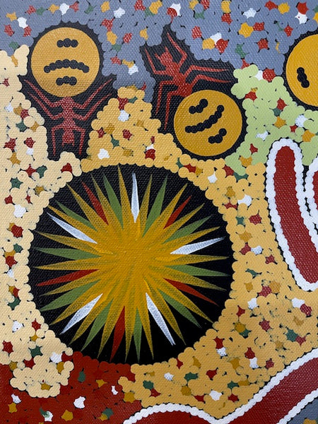 #94 Honey Ant Dreaming - JONATHAN HOCKLEY - Aboriginal Art: 40 x 30cm