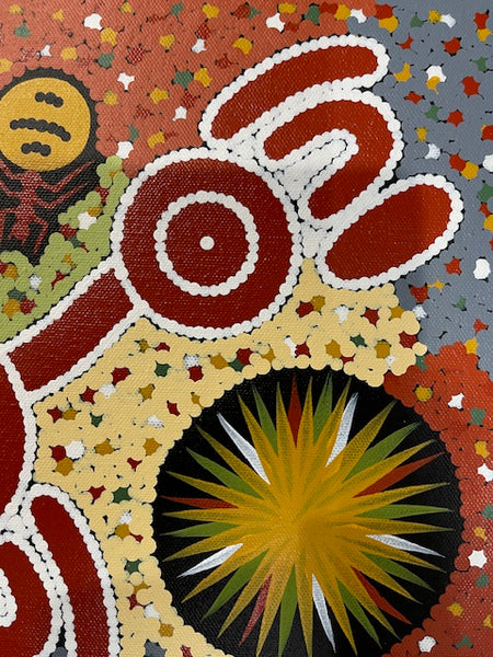 #94 Honey Ant Dreaming - JONATHAN HOCKLEY - Aboriginal Art: 40 x 30cm