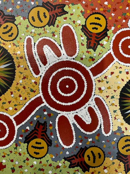 #94 Honey Ant Dreaming - JONATHAN HOCKLEY - Aboriginal Art: 40 x 30cm