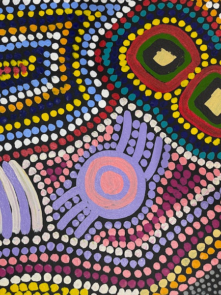 #230 Wallaby Tracks My Country Dreaming (Multi) - Sharon Turner: 89 x 94cm