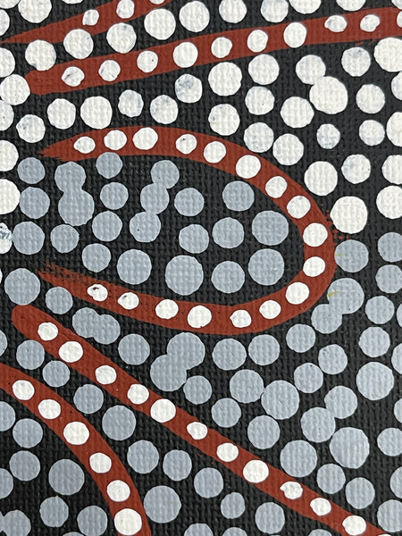 #335 Women Digging for Honey Ants: ANGELA NUMINA : ABORIGINAL ART: 31x41cm