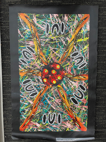 #165 Digging for Honey Ants (Multi) - REGGIE SULTAN : Desert Art : 41x69cm
