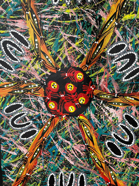 #165 Digging for Honey Ants (Multi) - REGGIE SULTAN : Desert Art : 41x69cm