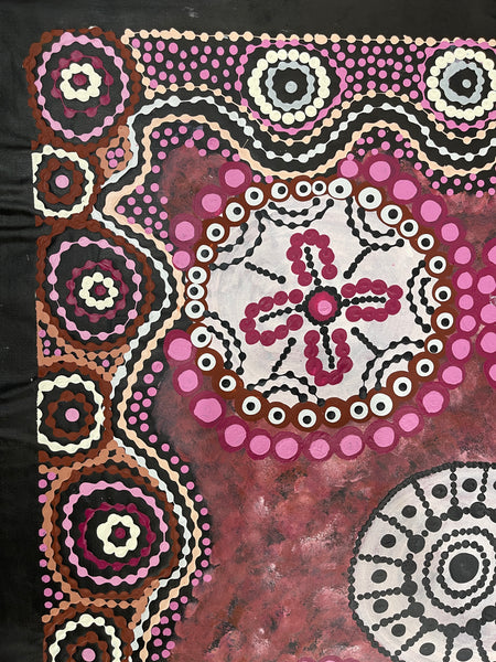 #7 Women's Ceremony (Purple) - Chakayah Sultan: Aboriginal Art - 70x91cm