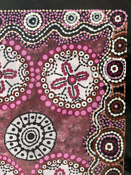 #7 Women's Ceremony (Purple) - Chakayah Sultan: Aboriginal Art - 70x91cm