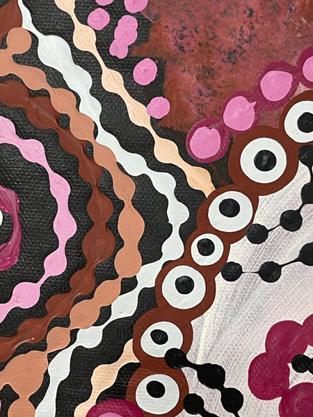 #7 Women's Ceremony (Purple) - Chakayah Sultan: Aboriginal Art - 70x91cm