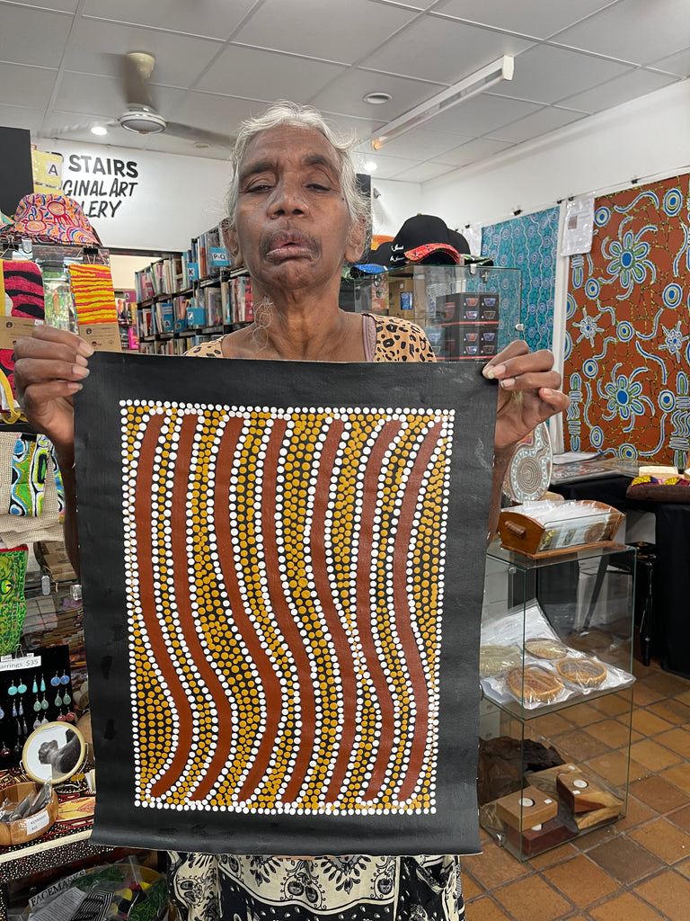 #326 My Country - Katrina Napaljarri Spencer: ABORIGINAL ART: 31x42cm