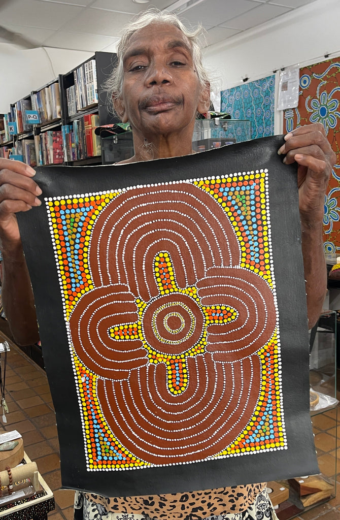 #286 Ceremony - Katrina Napaljarri Spencer: ABORIGINAL ART: 31x42cm
