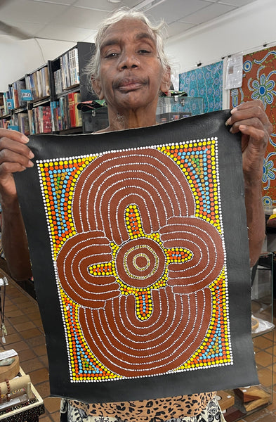 #286 Ceremony - Katrina Napaljarri Spencer: ABORIGINAL ART: 31x42cm