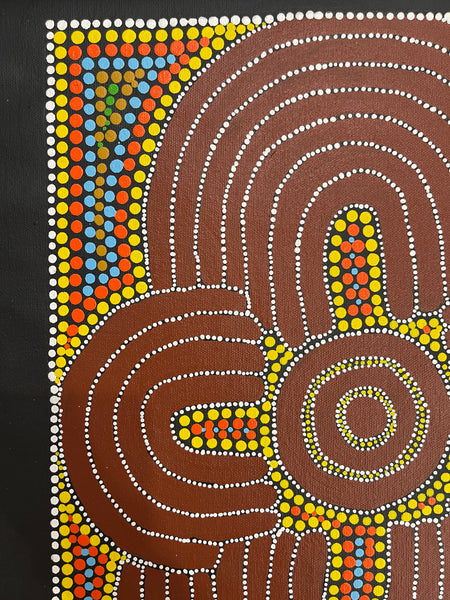 #286 Ceremony - Katrina Napaljarri Spencer: ABORIGINAL ART: 31x42cm