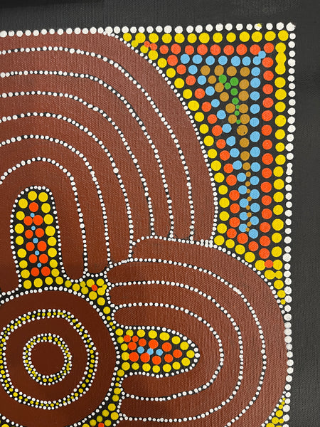 #286 Ceremony - Katrina Napaljarri Spencer: ABORIGINAL ART: 31x42cm