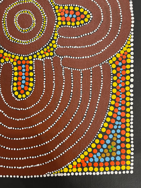 #286 Ceremony - Katrina Napaljarri Spencer: ABORIGINAL ART: 31x42cm