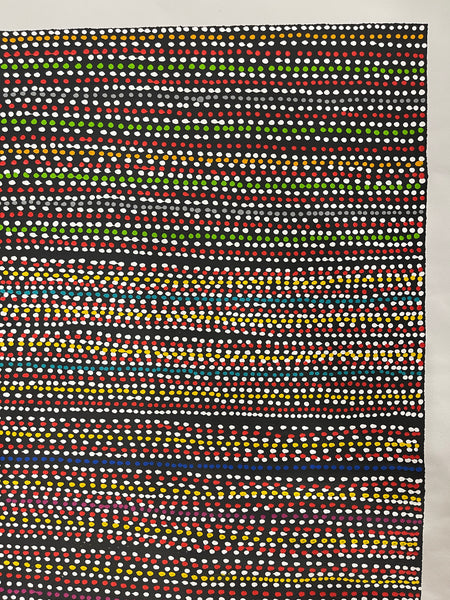 #256 Brown Dingo Walking -  LANITA NUMINA : Aboriginal Art: 68x95cm