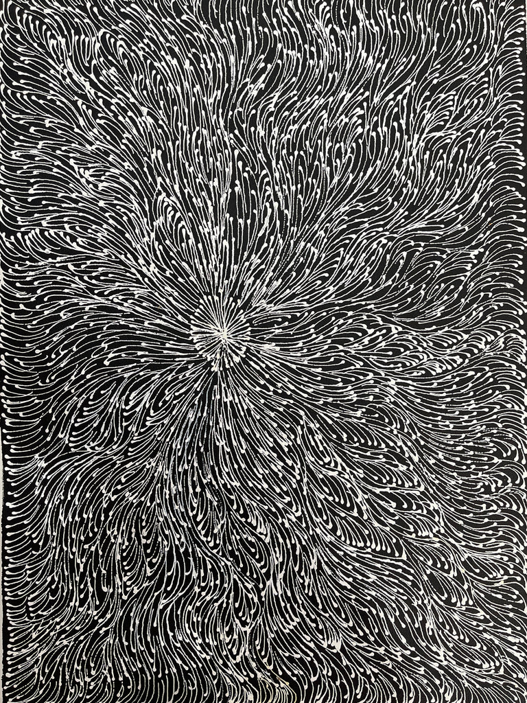 #285 Collecting Bush Medicine Seeds- LANITA NUMINA : Aboriginal Art: 39x53cm