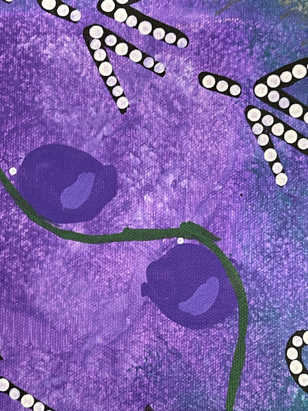 #111 Kangaroo Hunting - SANDY WALKER:  - Desert Art  Australia SIZE: 69x92cm