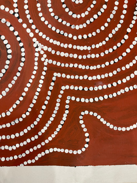 #151 Waterholes & Sandy Creek in the Desert (Earth)  - Artist: LAWRENCE KARPA 92x151cm