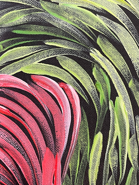 #177 Bush Medicine Leaves (Multi)- RACHAEL NAMBULA: Aboriginal Art 88x200cm