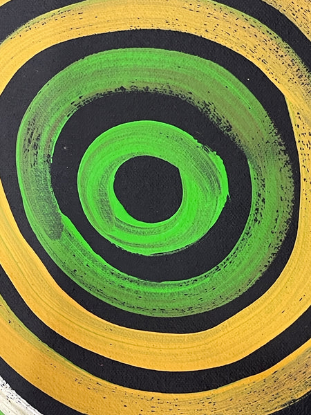 #158 Women's Body Design (Multi)  LOUISE NUMINA : Aboriginal Art: 95x130cm