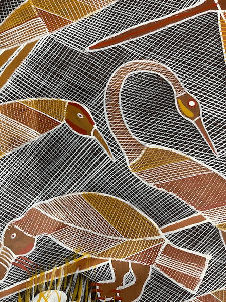 #400 Billabong Dreaming - EDDIE BLITNER : Aboriginal Art : 96x140cm