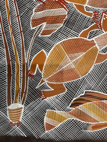 #400 Billabong Dreaming - EDDIE BLITNER : Aboriginal Art : 96x140cm