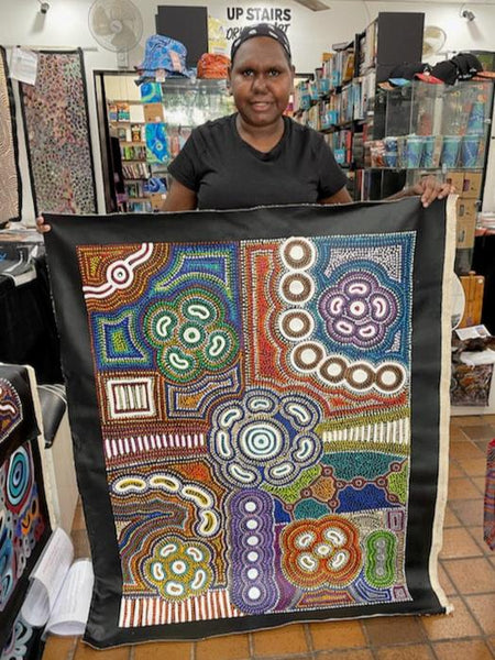 #309 Wallaby Tracks My Country Dreaming (Multi) - Sharon Turner: 88x116cm