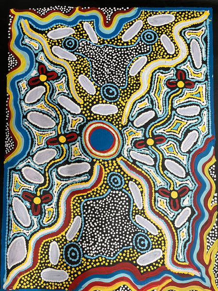 #223 'Special Place to find water" - TREPHINA SULTAN THANGUWA : 70x90cm