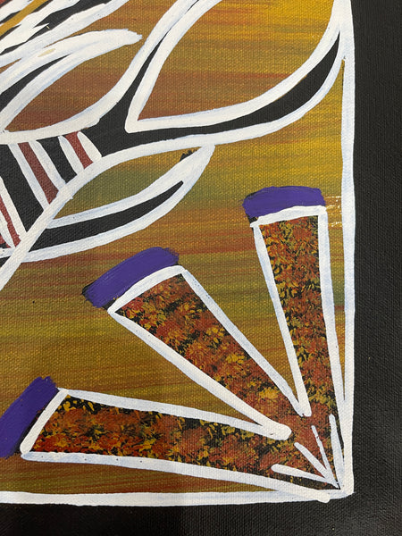 #210 Fish Dreaming - CHRISTINE BURARRWANGA : 30x41cm