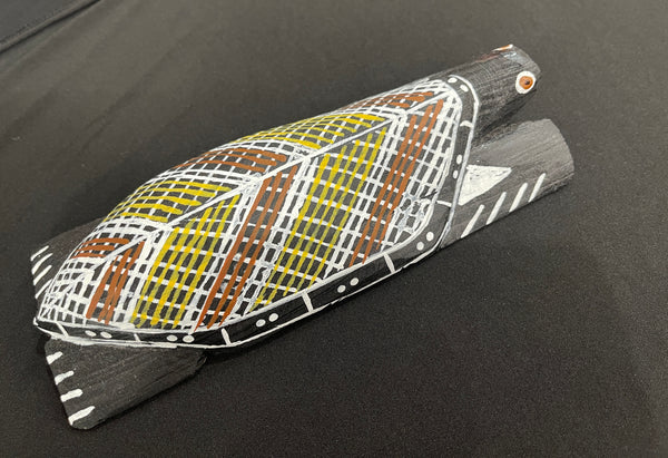 #194 Turtle Carvings - KENNY REID: Aboriginal Art: 25x10x5cm