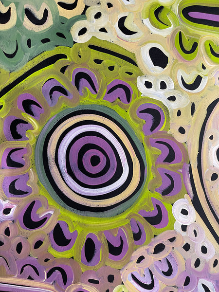 #234 Women's Body Design - Ceremony (Multi) LOUISE NUMINA : Aboriginal Art: 62x200cm