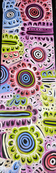 #225 Women's Body Design - Ceremony (Multi) LOUISE NUMINA : Aboriginal Art: 60X200cm