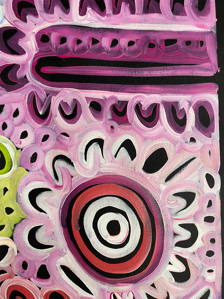 #225 Women's Body Design - Ceremony (Multi) LOUISE NUMINA : Aboriginal Art: 60X200cm